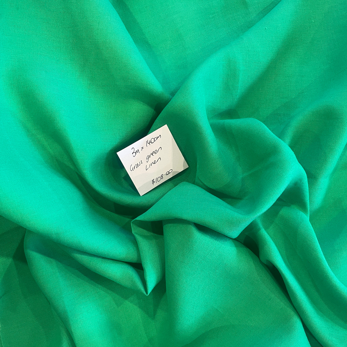 3m grass green linen