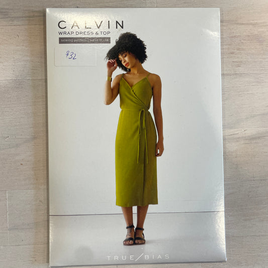 true bias calvin wrap dress