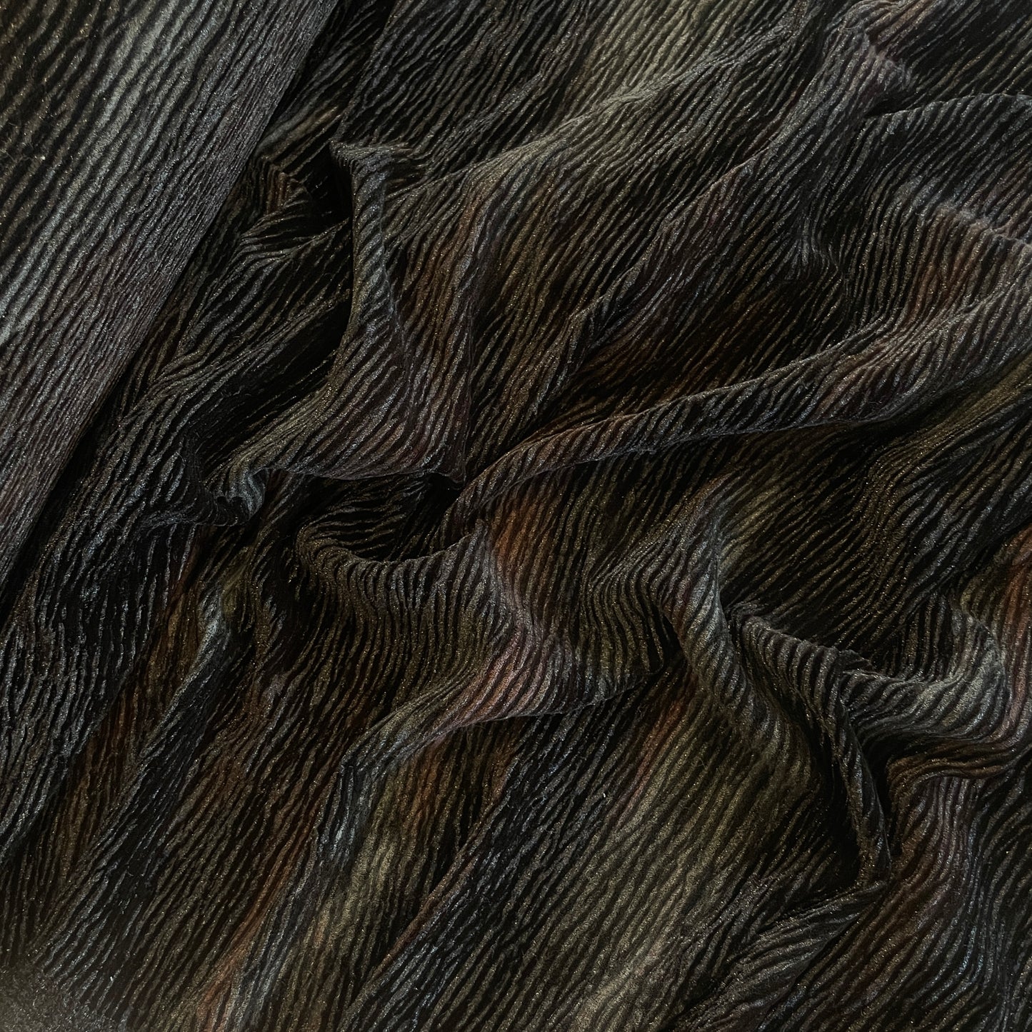 mystic waves micro pleat stretch velvet