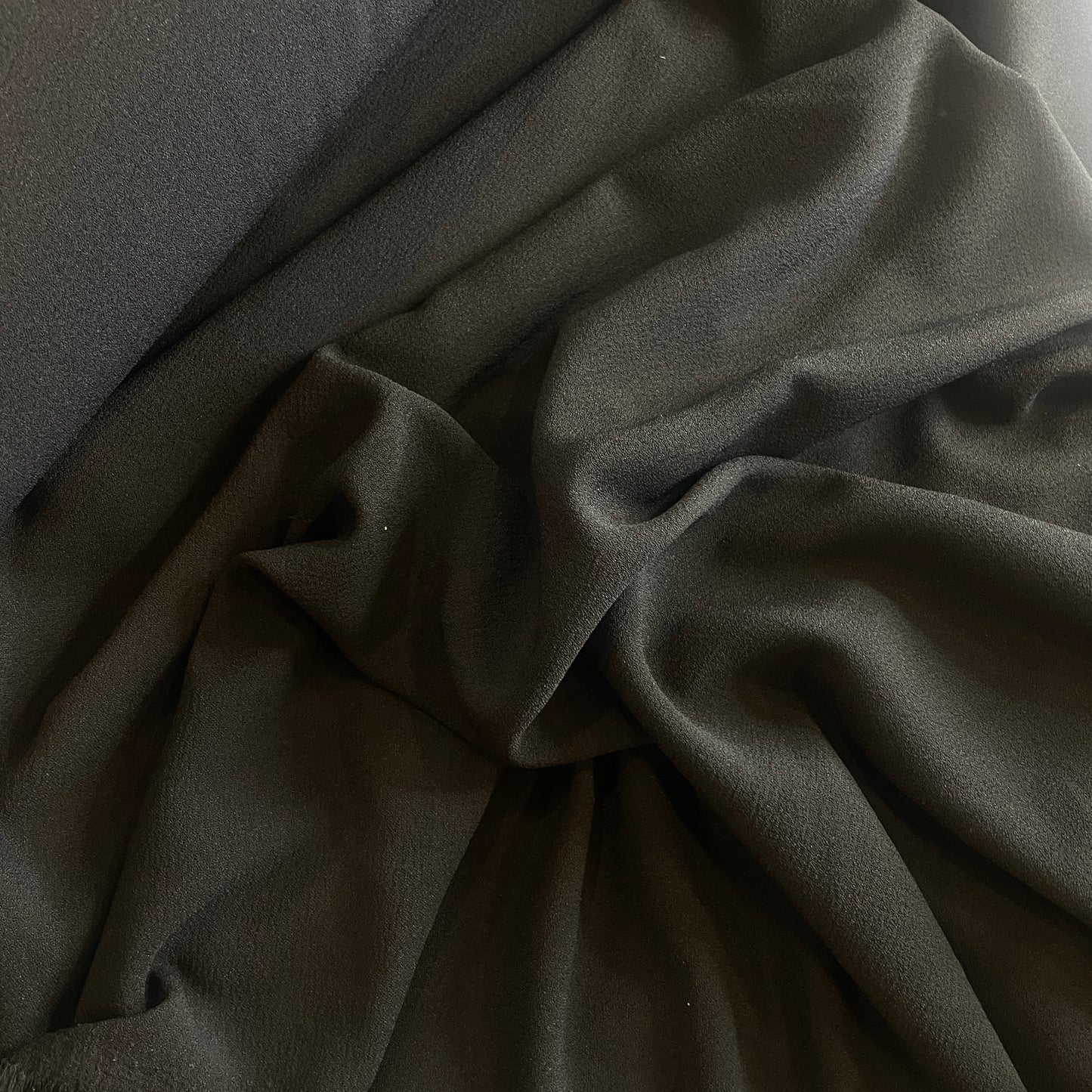 Tully black stretch crepe