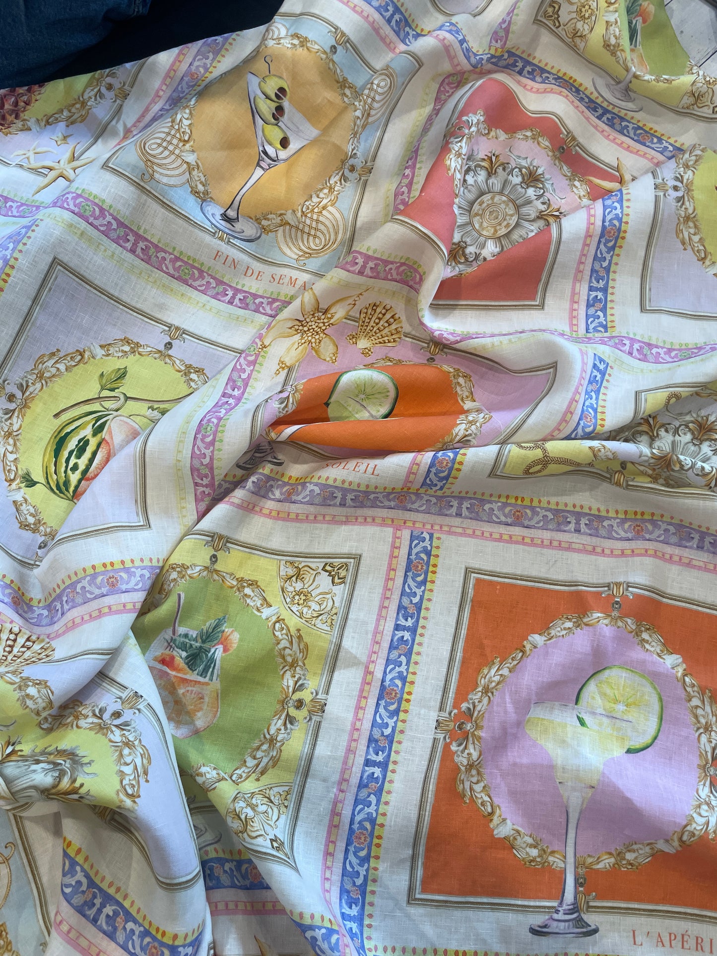Riviera cocktails linen
