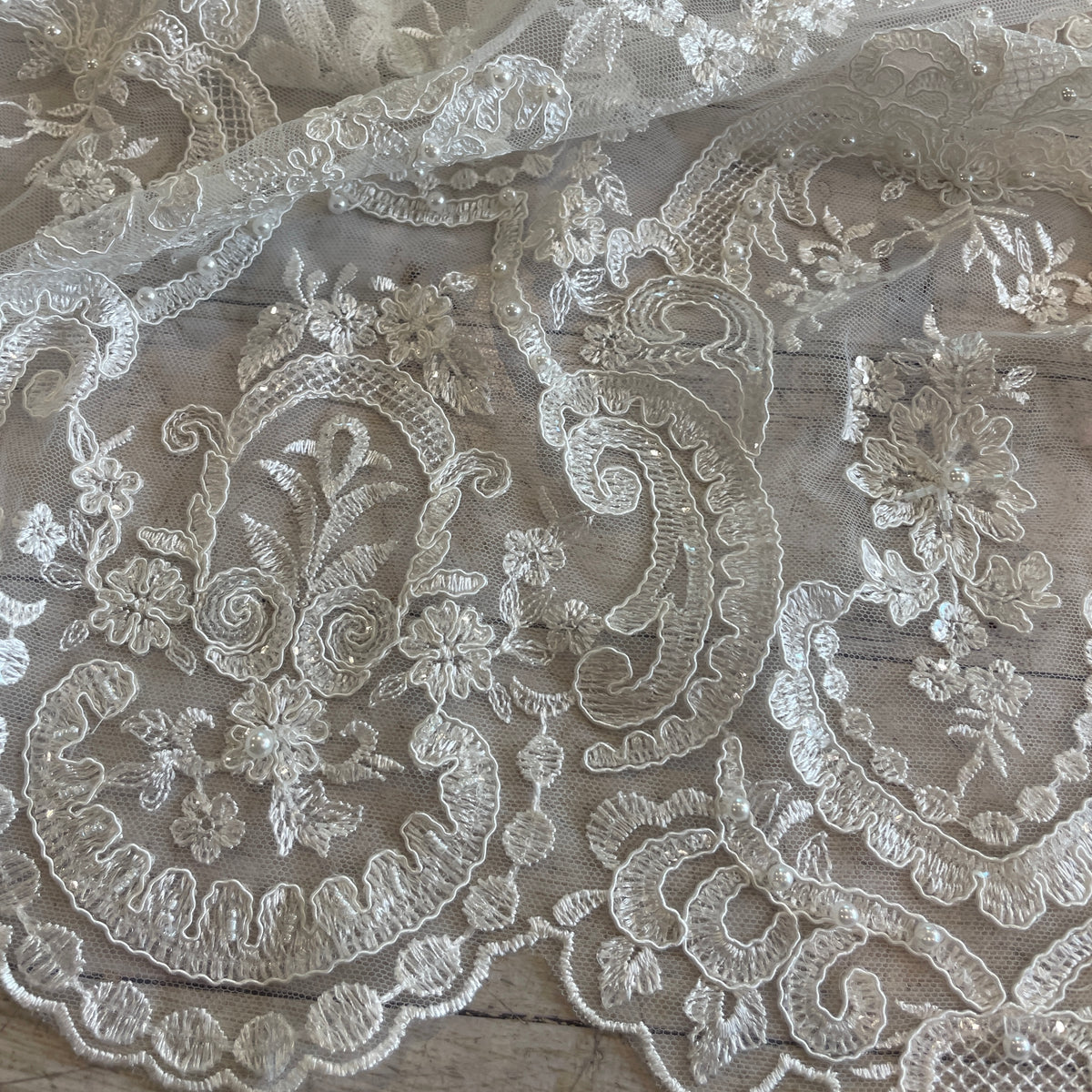 Imogen corded beaded lace