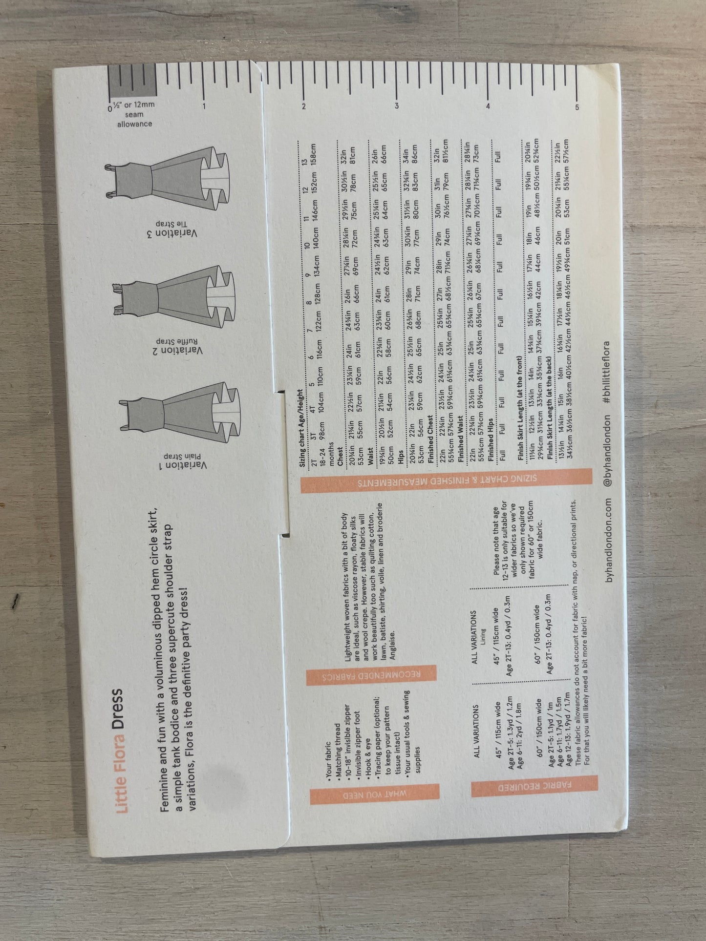 By hand London little Flora dress Age 2-13
