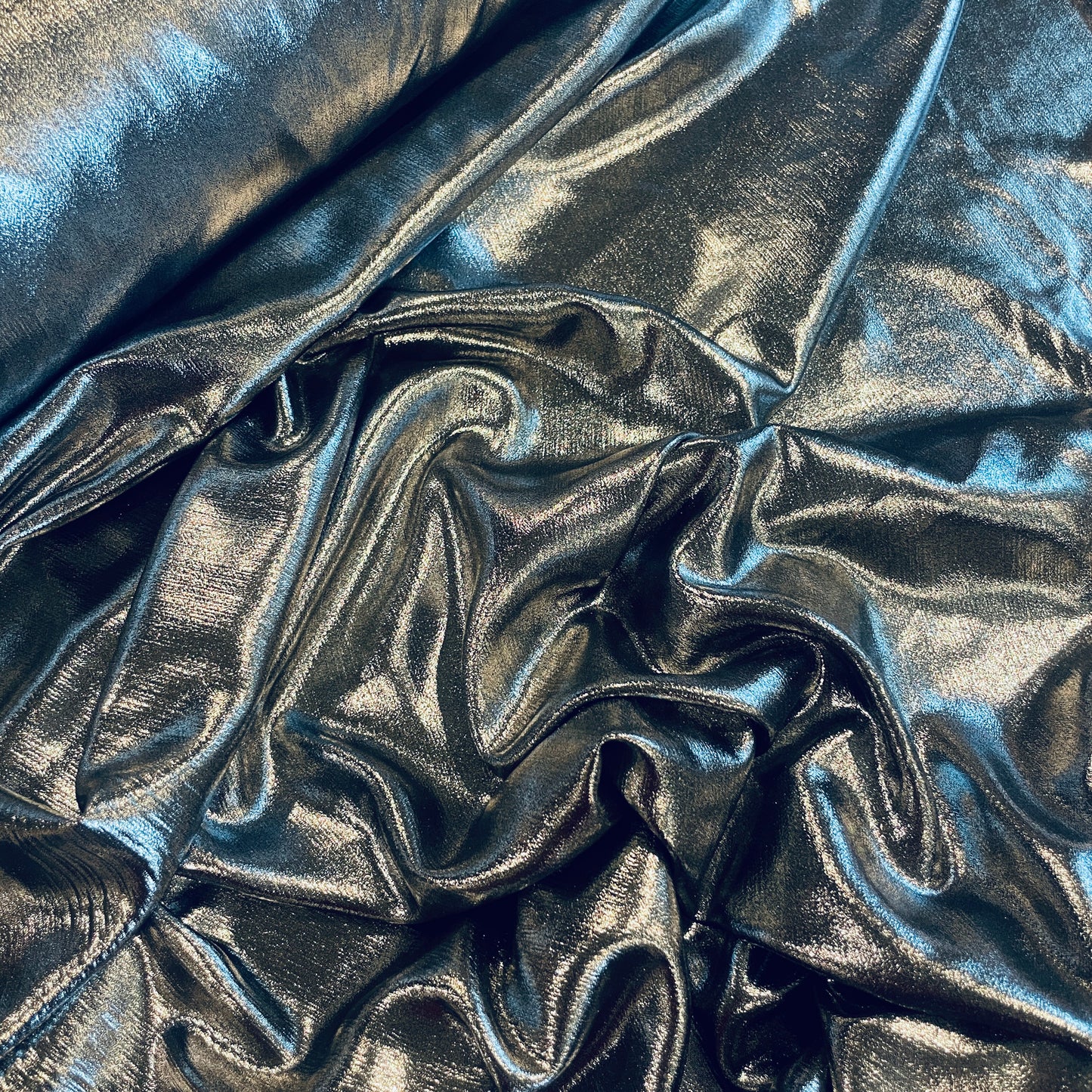 Studio 54 silver lurex crepe de chine