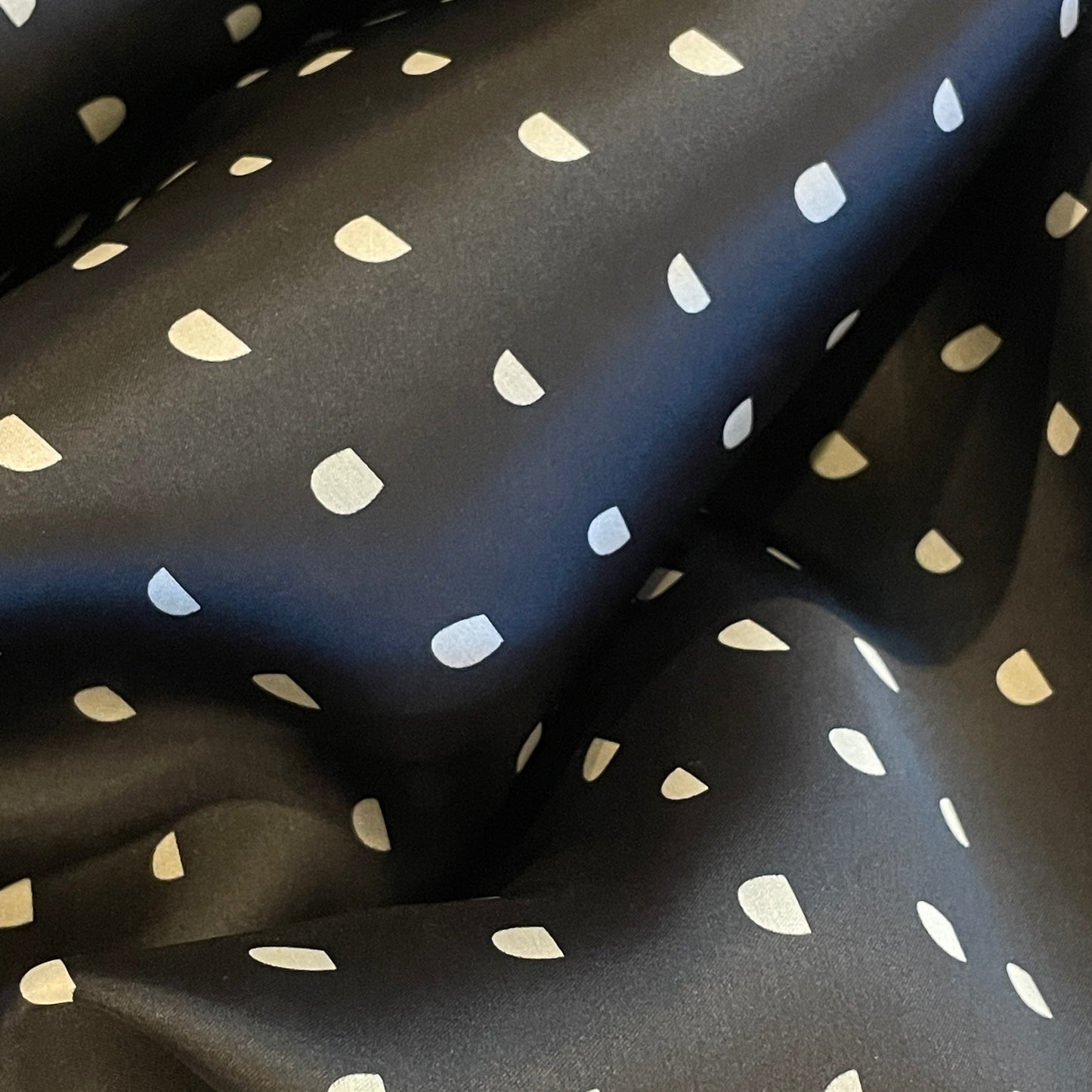 Moon spot Silk satin organdy