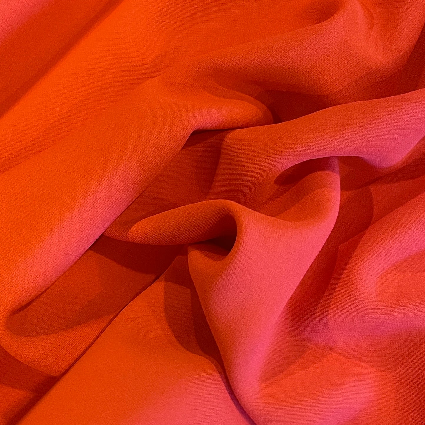 Tangerine luxe drape stretch suiting