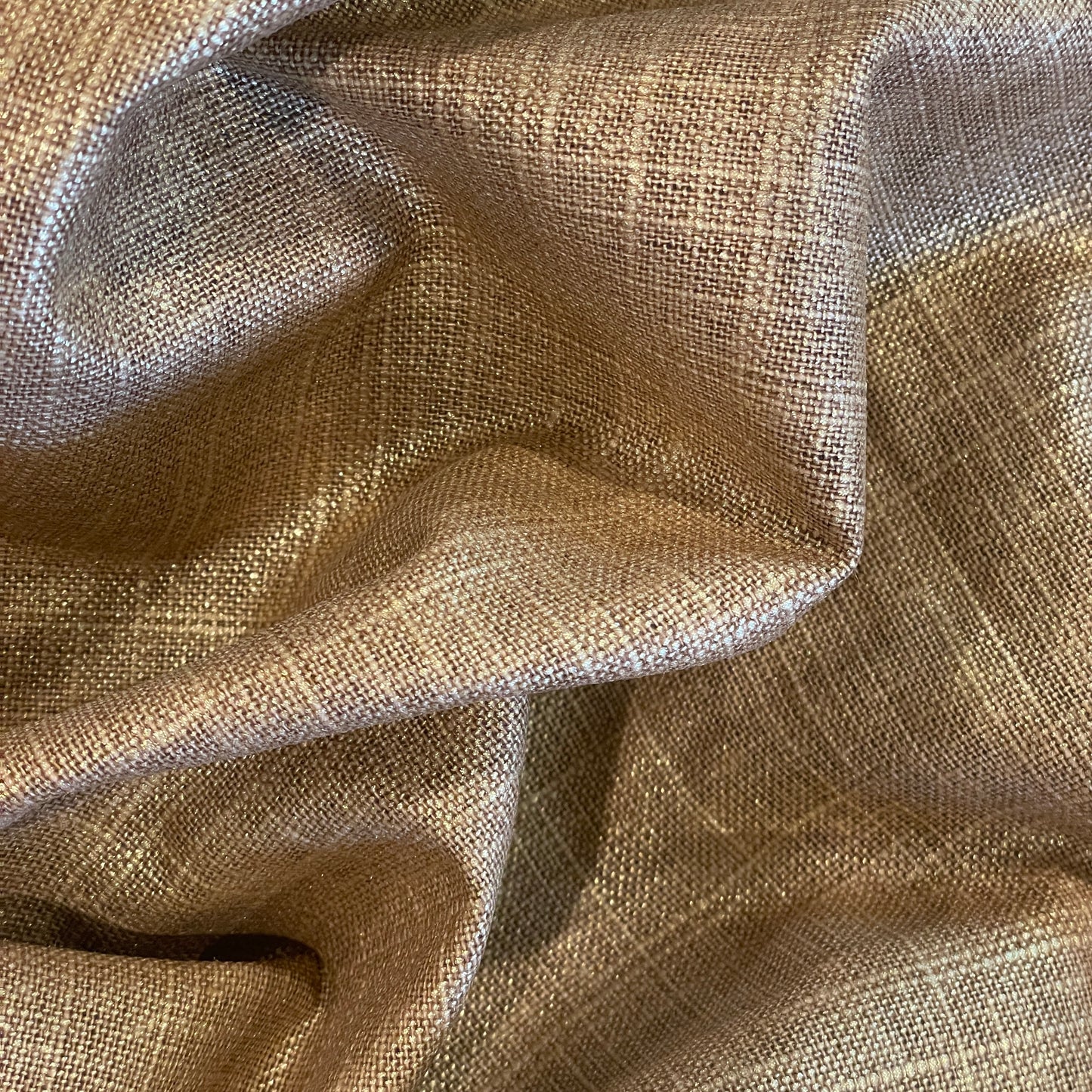 Aurora gold coated linen