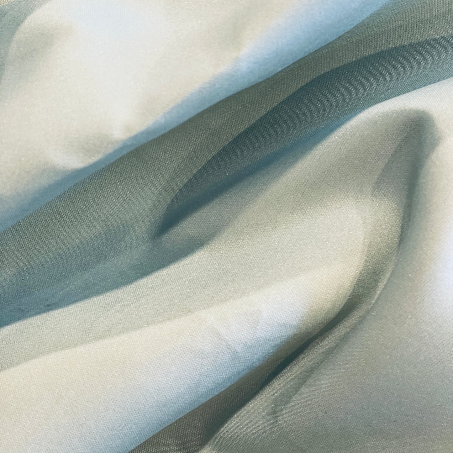 Seafoam satin twill taffeta