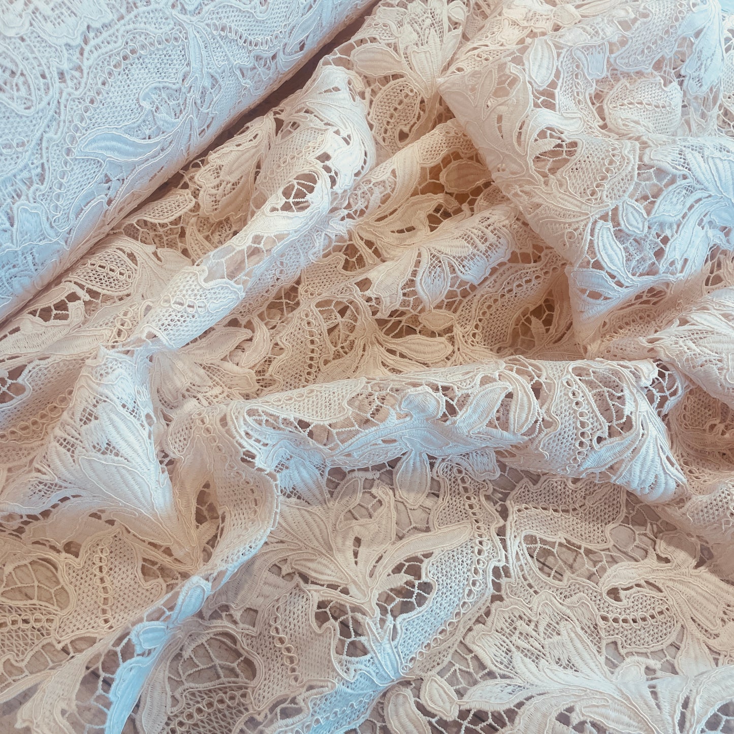 Layla blush Corded Lace