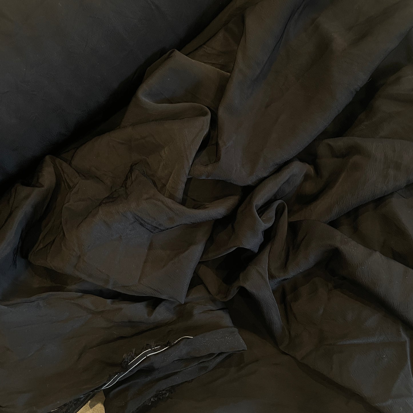 Billy black luxe drape viscose