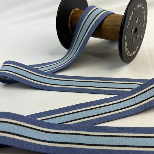 35mm blues college stripe soft strapping