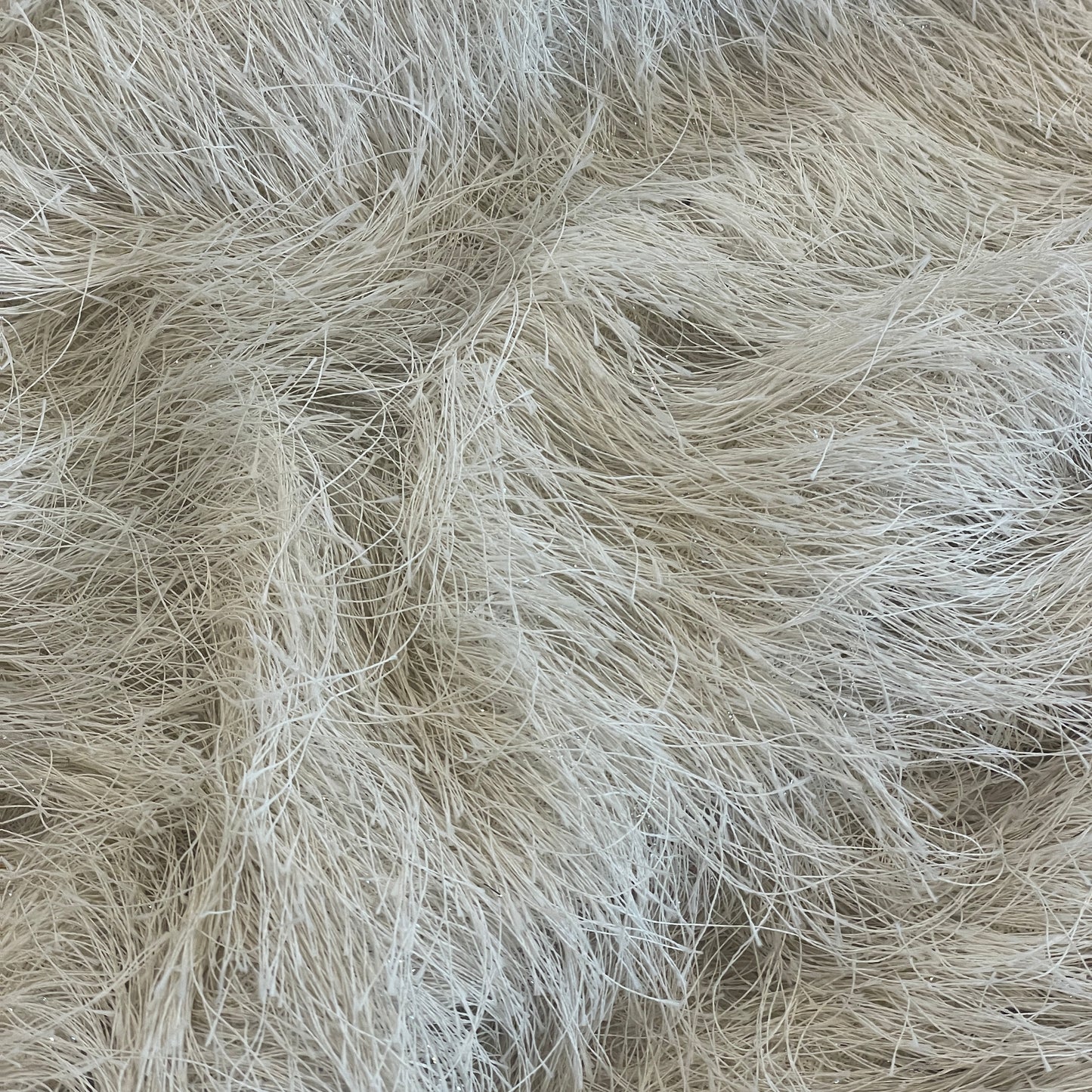 Arctic shaggy lurex knit