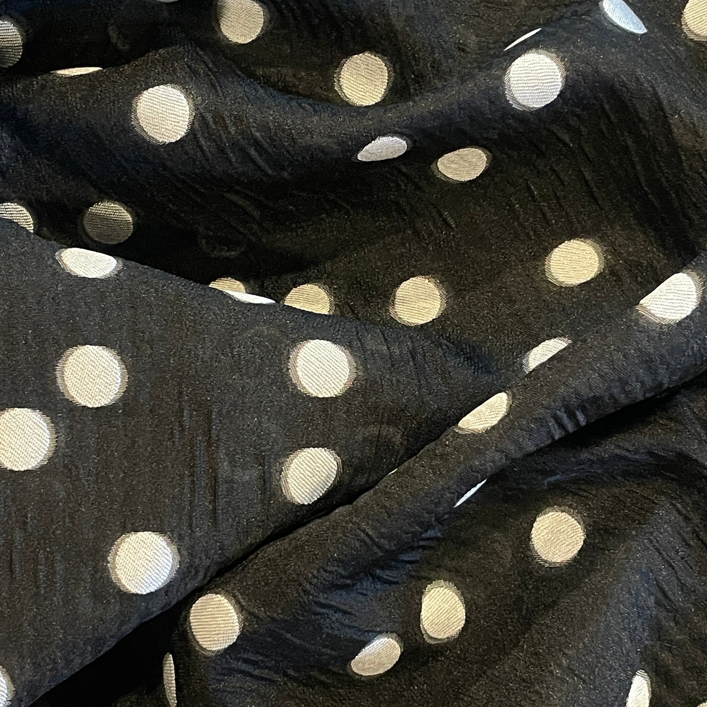 Night sky spot  black cloque double organza