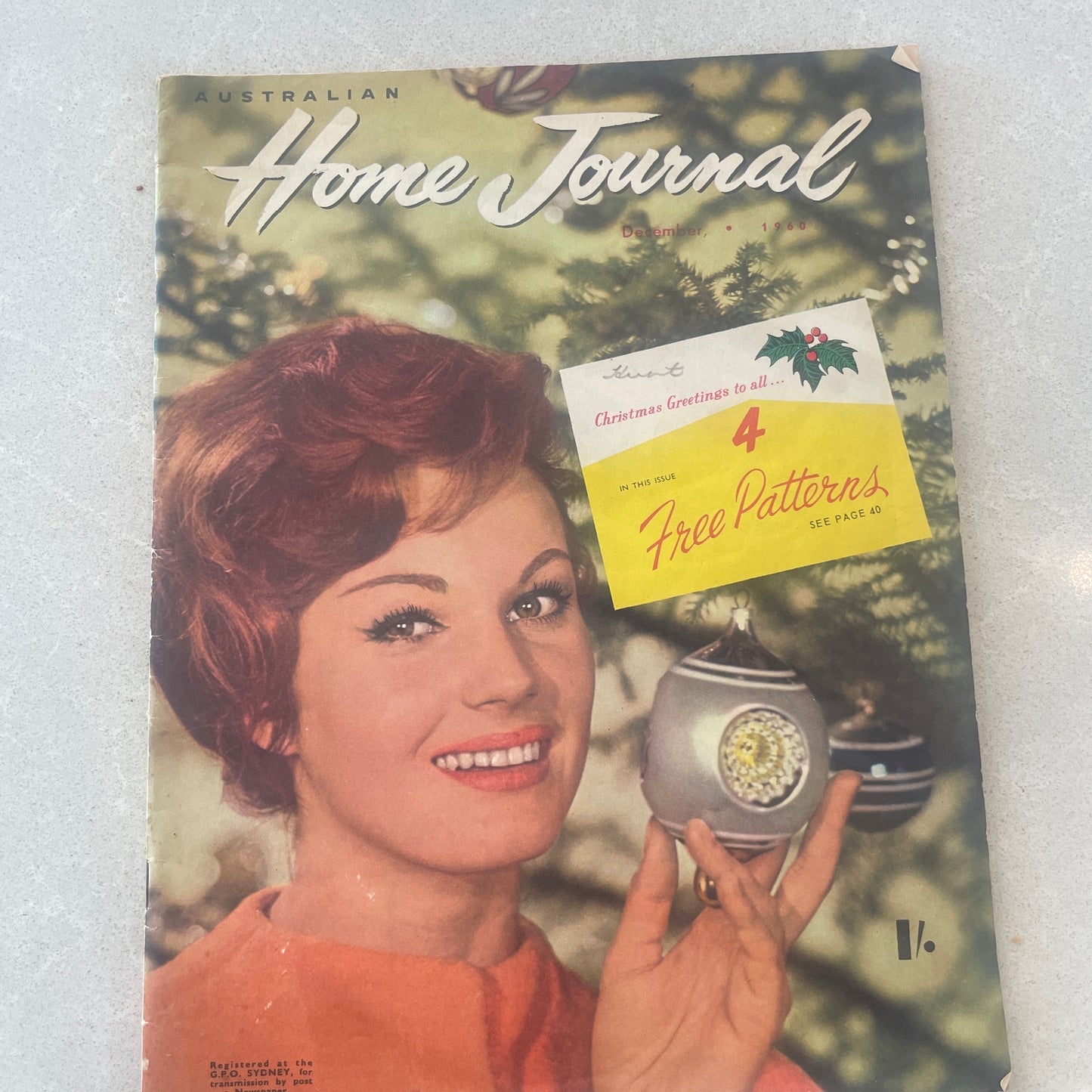 Vintage home journal 1960