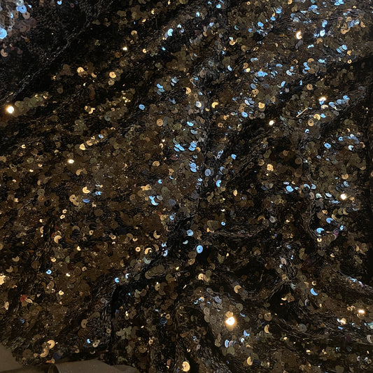 Vampire black sequin mesh