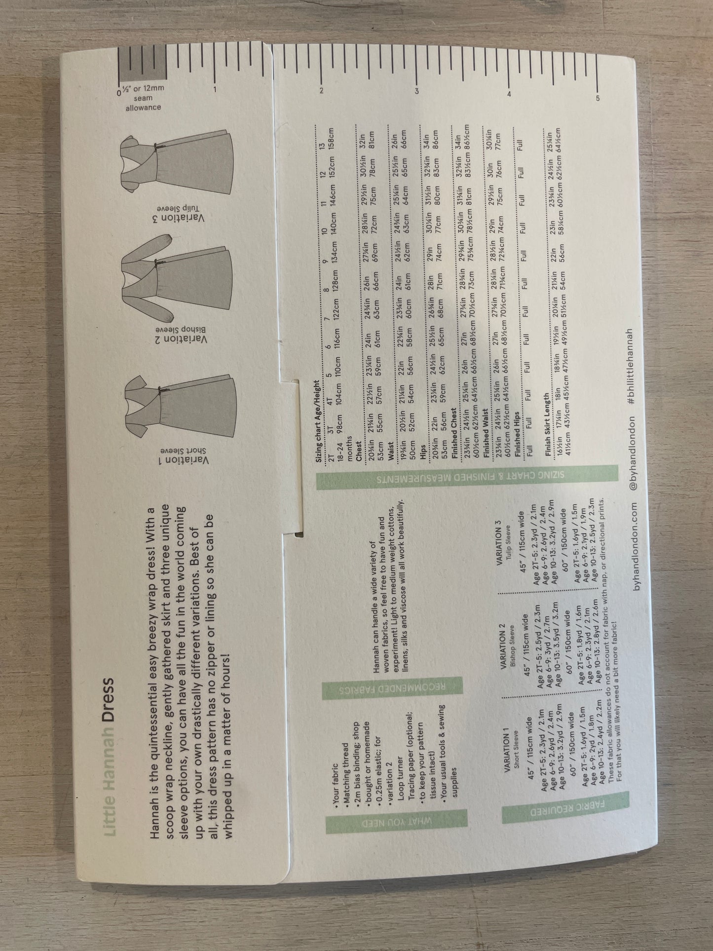 By hand London little Hannah dress Age 2-13