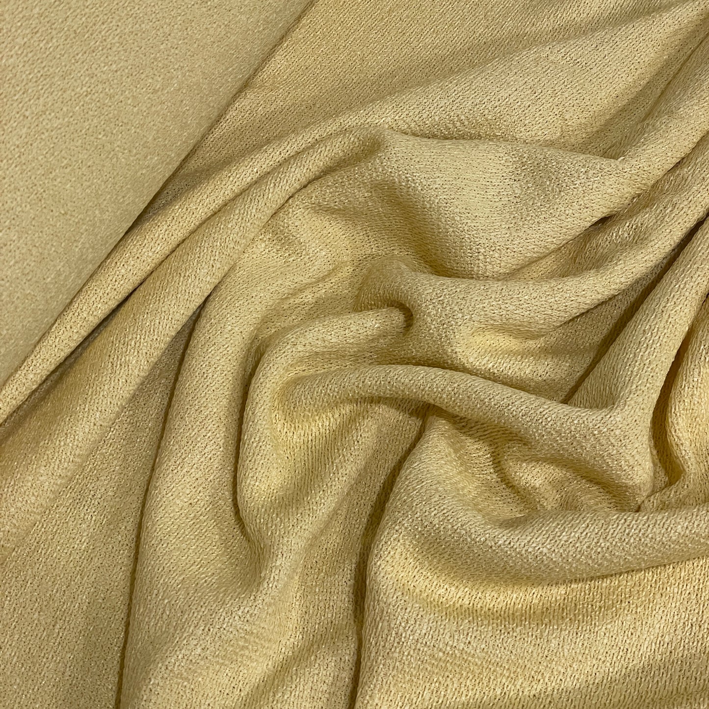 Sunshine yellow Raffia Cotton Knit