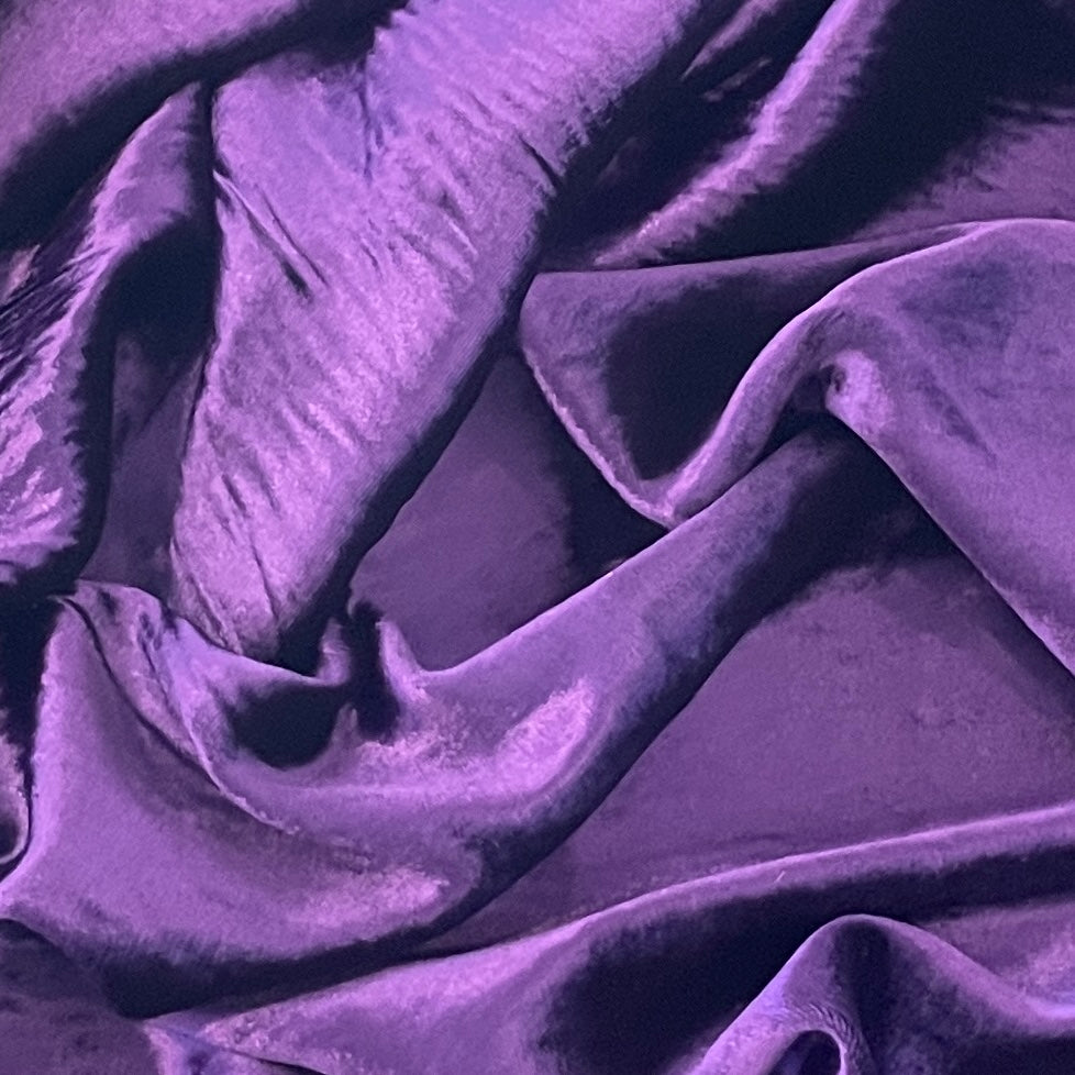 Royalty purple silk velvet