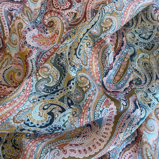 1m desert paisley ramie