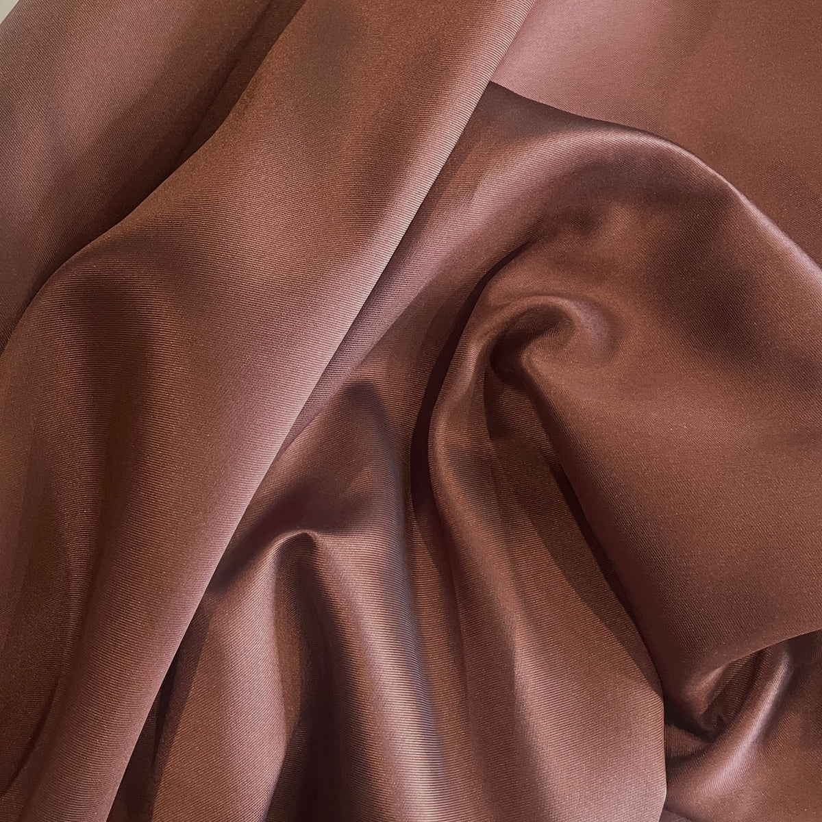 Chocolate twill taffeta