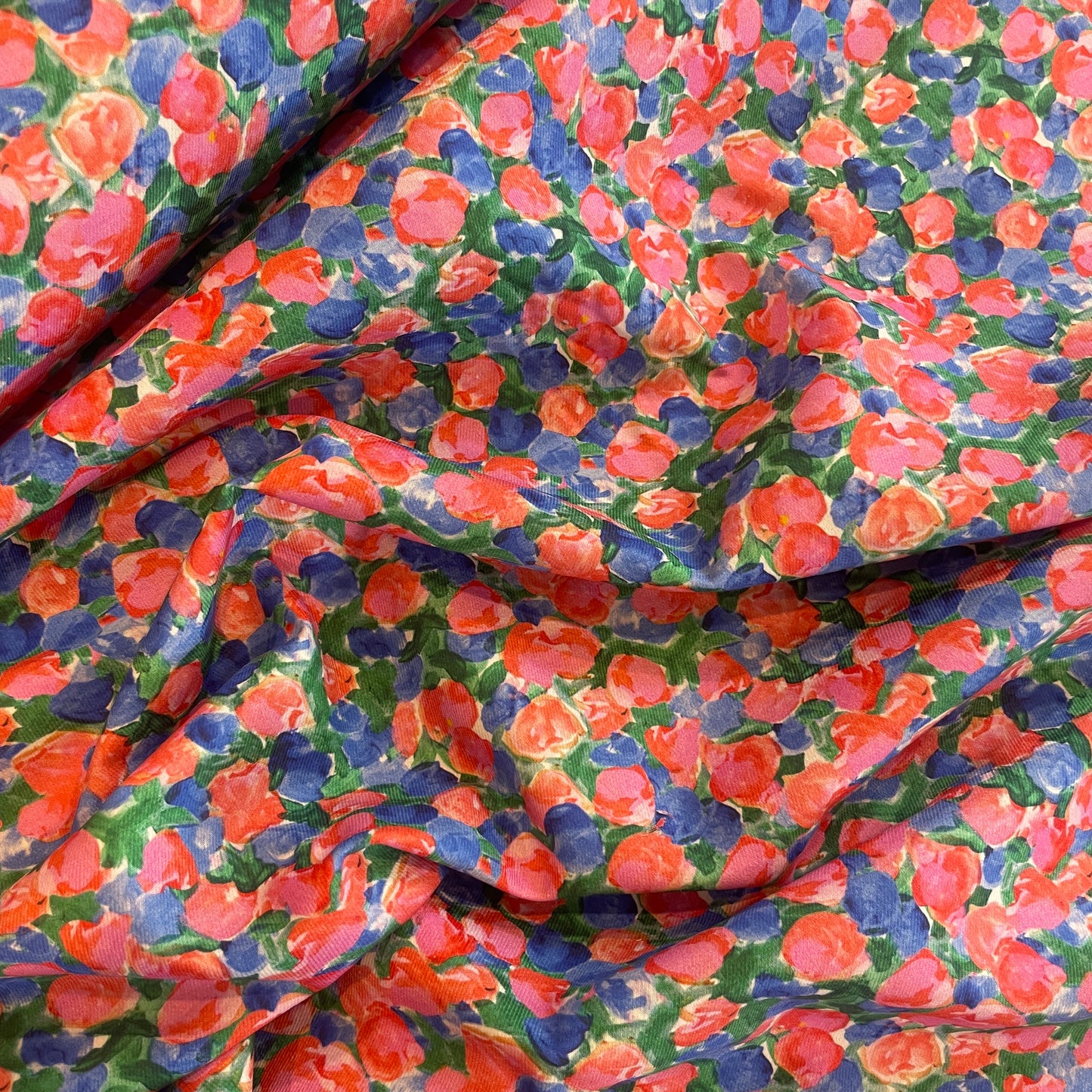 Wildflower cotton twill