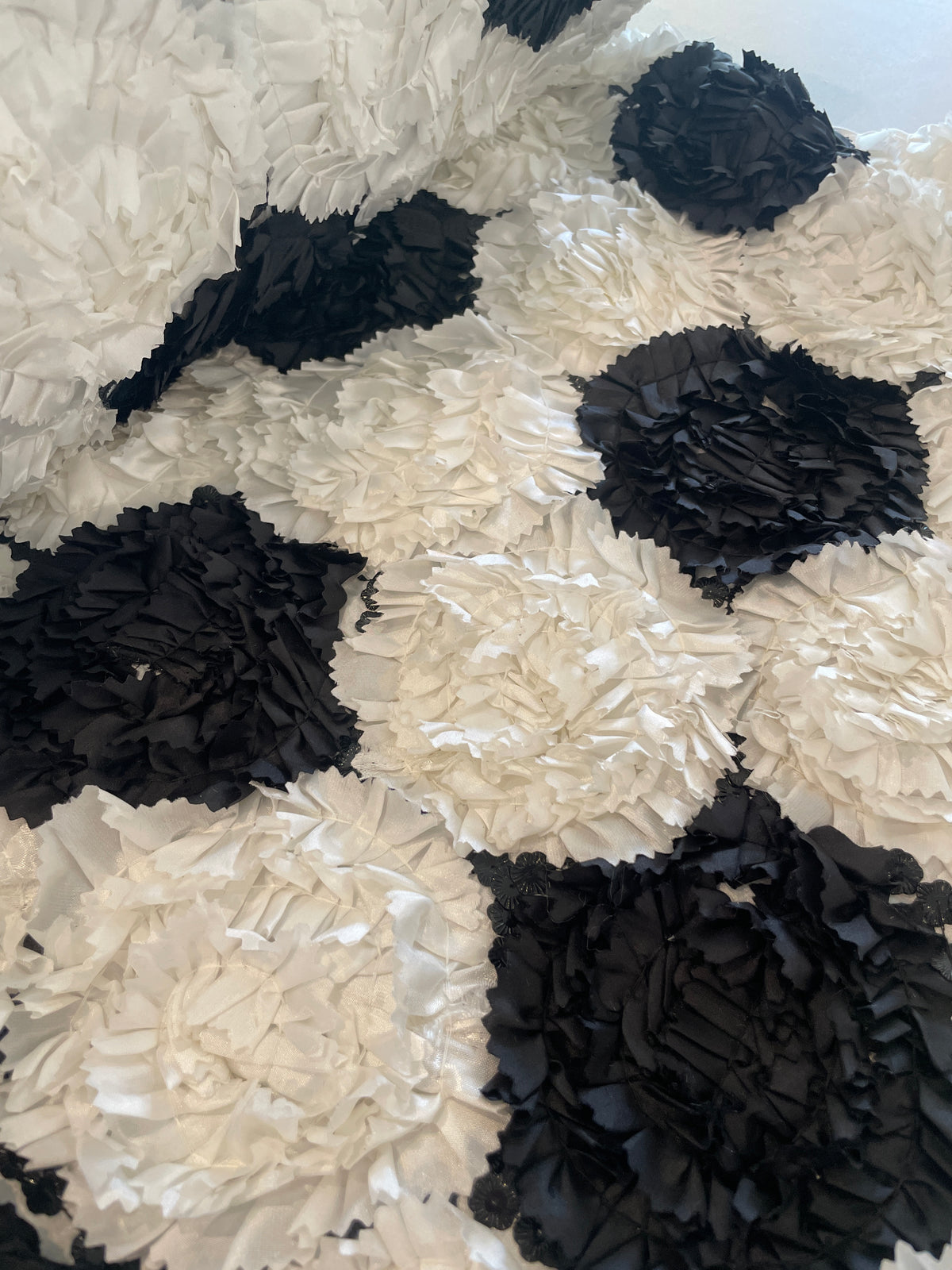 Derby day 3D stitched rosette taffeta
