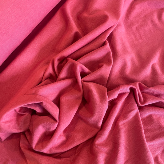 Raspberry viscose knit
