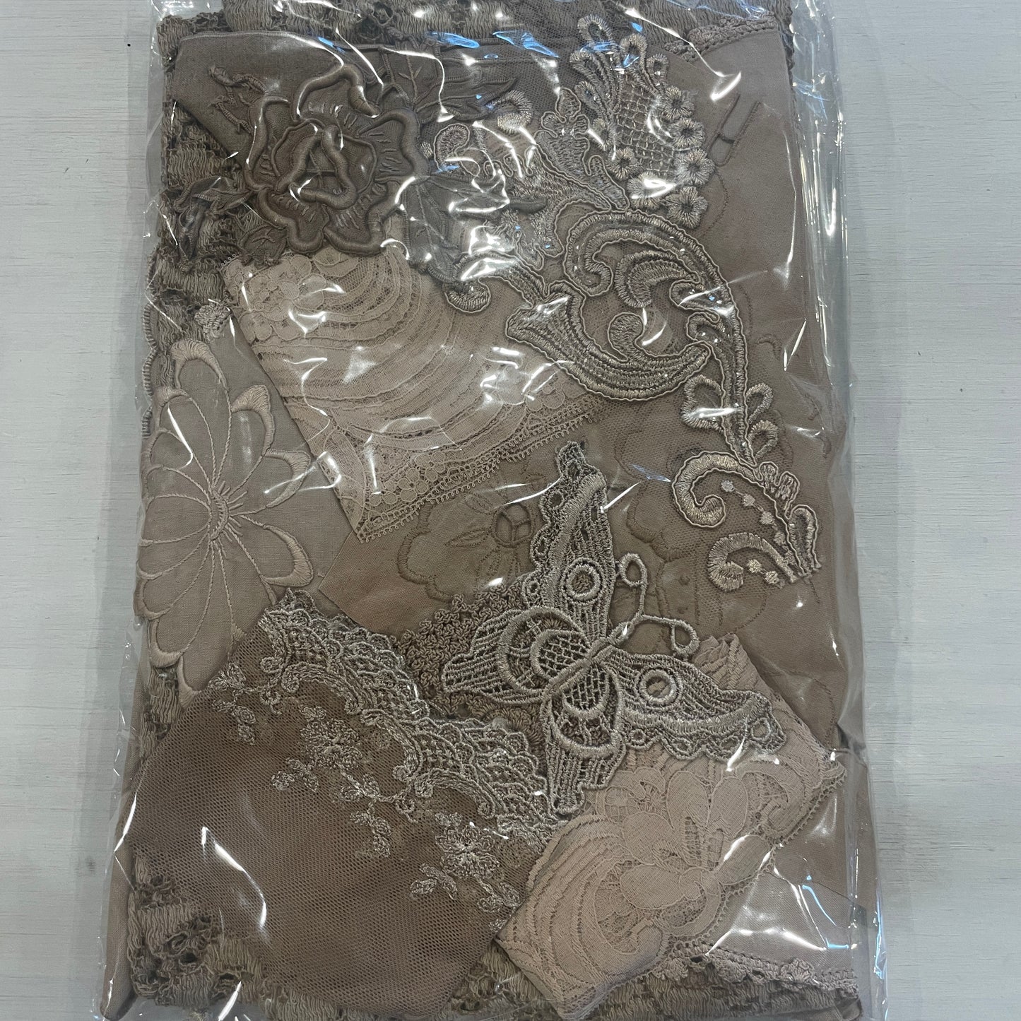 Mocha vintage linen pack #4