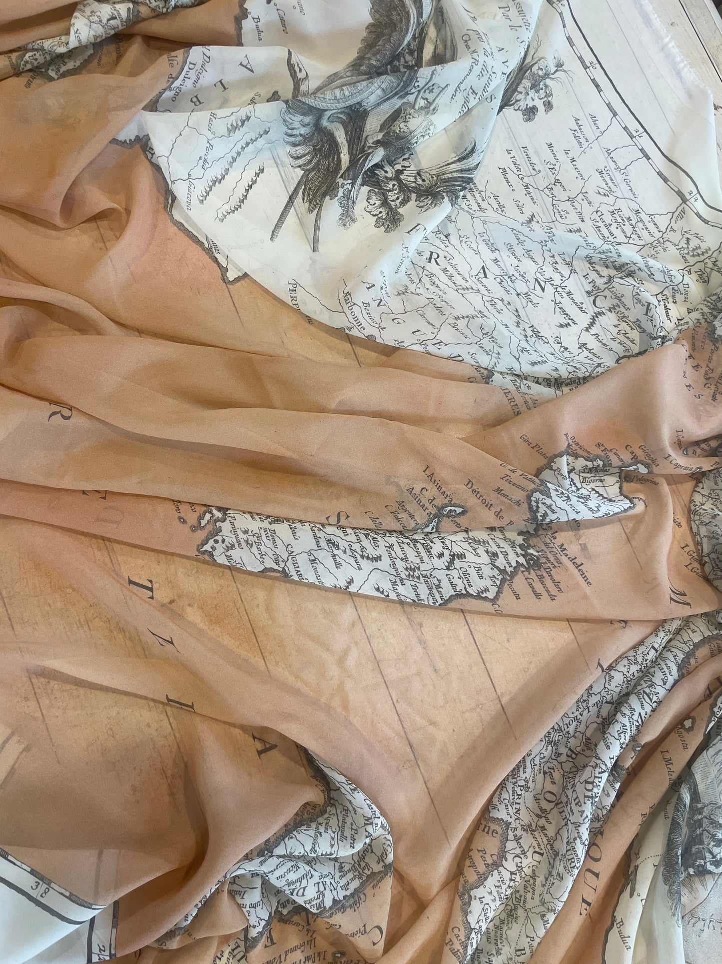 Mer Adriatique silk chiffon