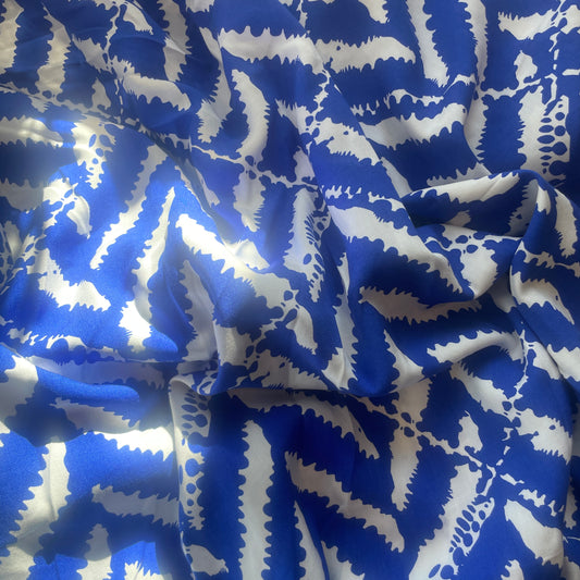 2m royal abstract chevron viscose challis