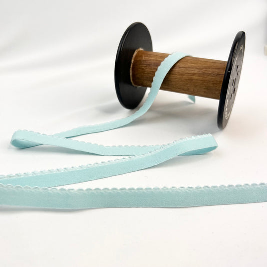 12mm Aqua mist plush back picot