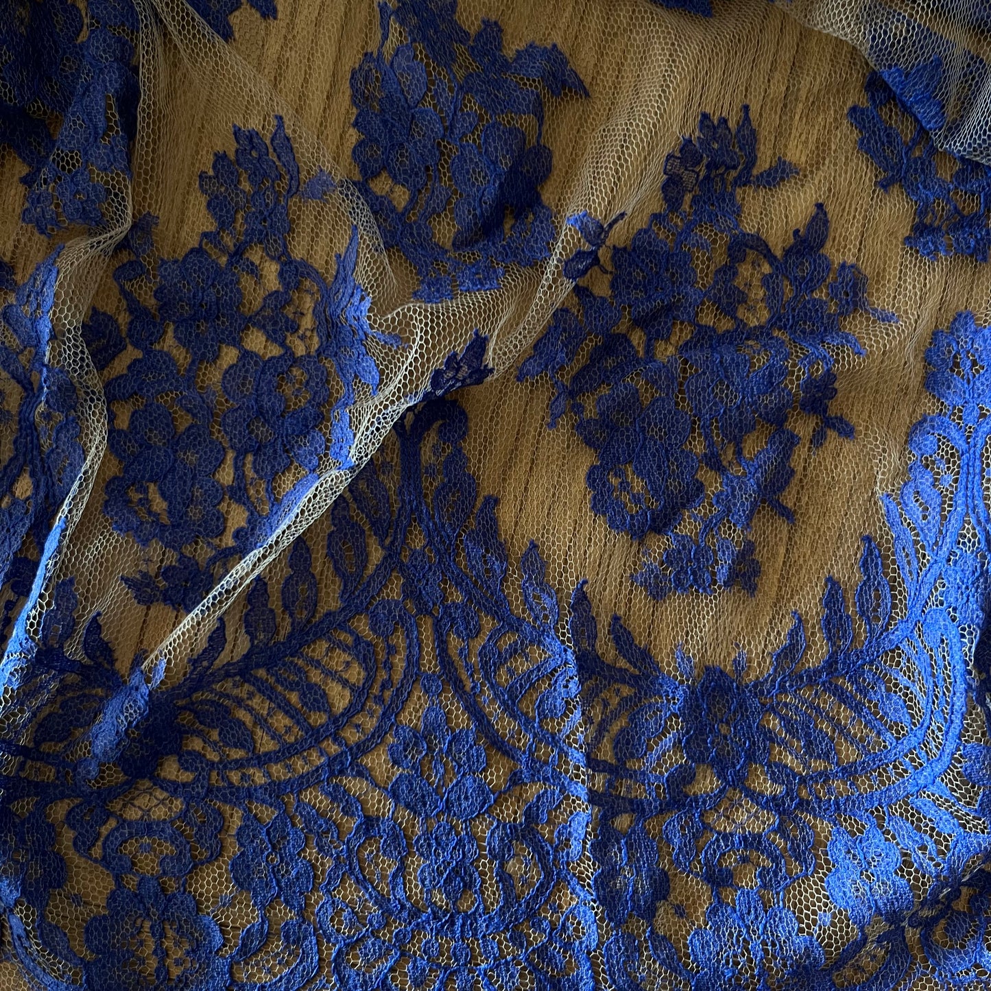 1.7m royal French lace cotton nylon