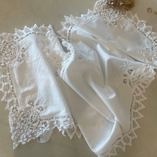 Battenburg lace table runner