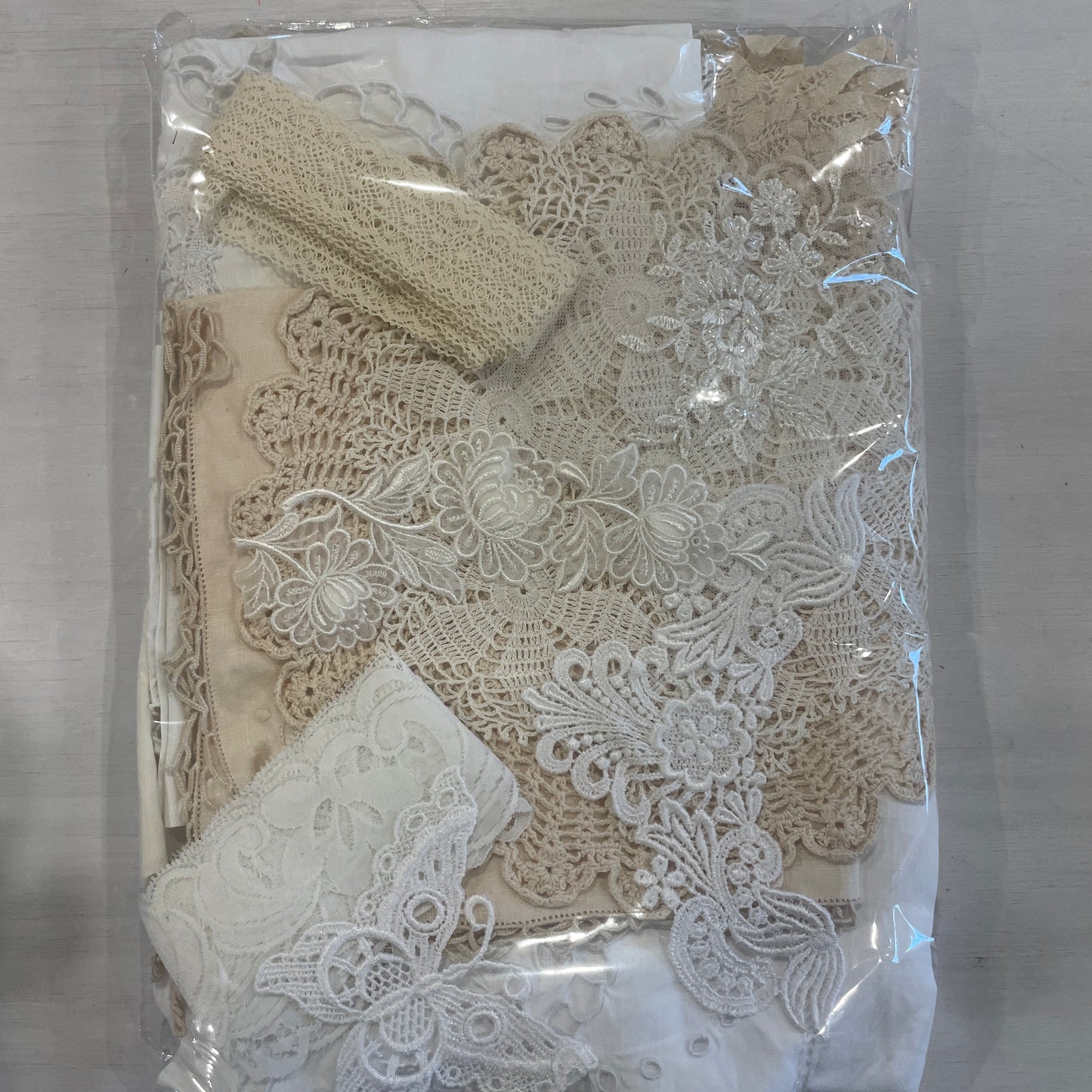 Natural vintage linen pack #8