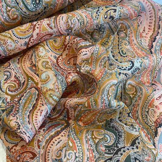 Desert paisley ramie