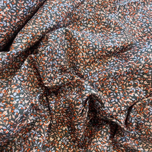 Autumn leaves cotton twill