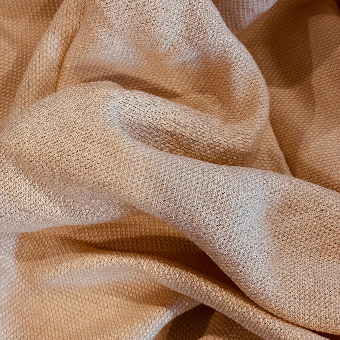 Caramel textured soft drape viscose
