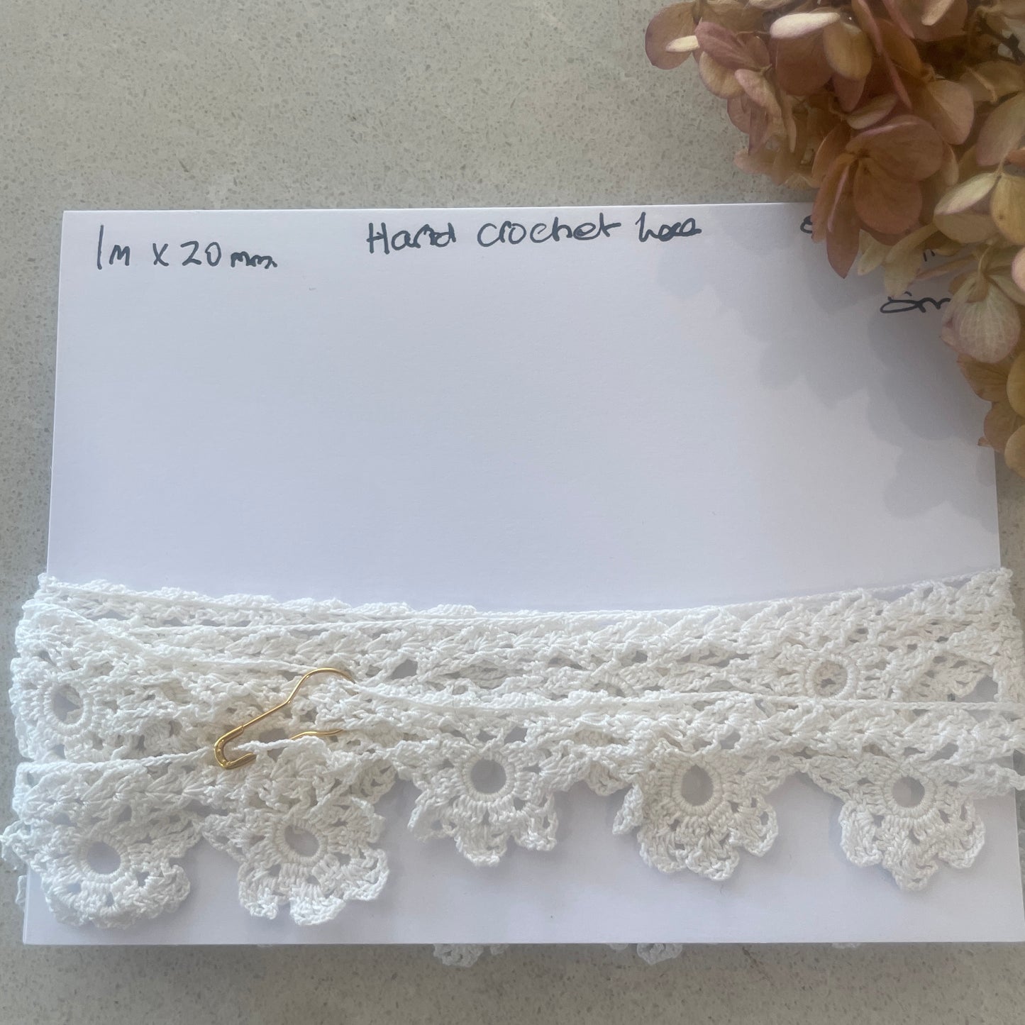 1m hand crochet lace #115