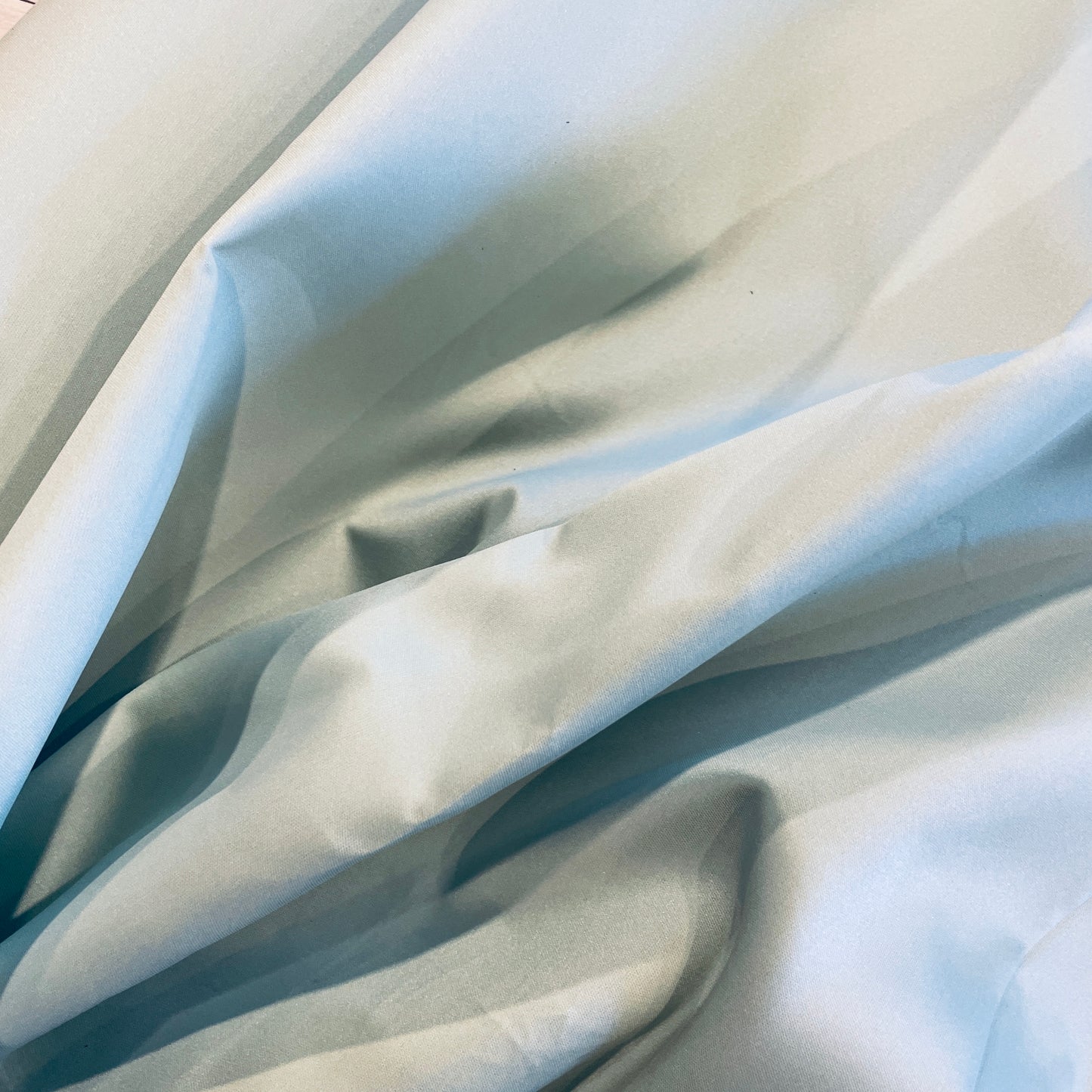 Seafoam satin twill taffeta