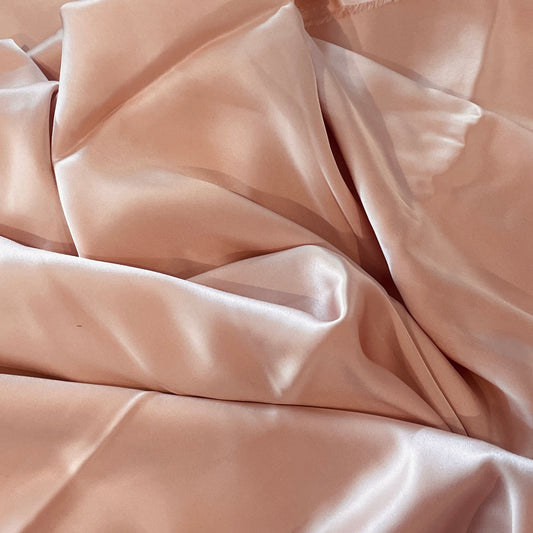 2.5m pale blush luxe drape double face satin