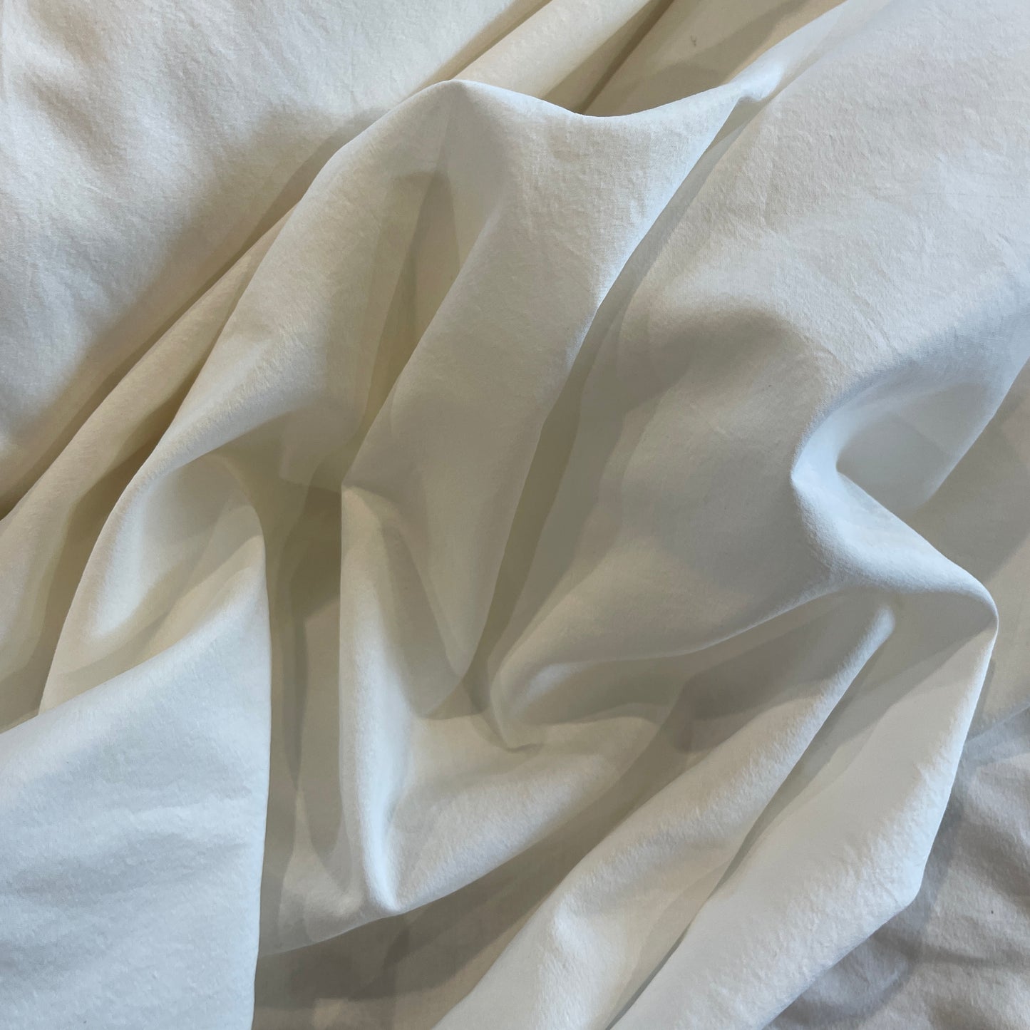 Willow ivory viscose cotton shirting