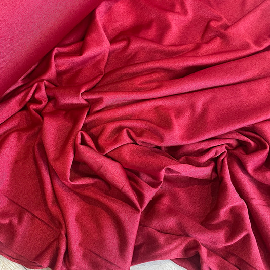 Ruby red slinky viscose jersey