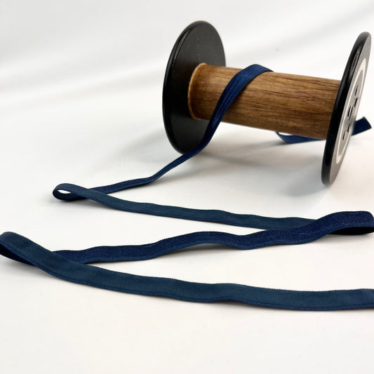 10mm navy soft satin elastic