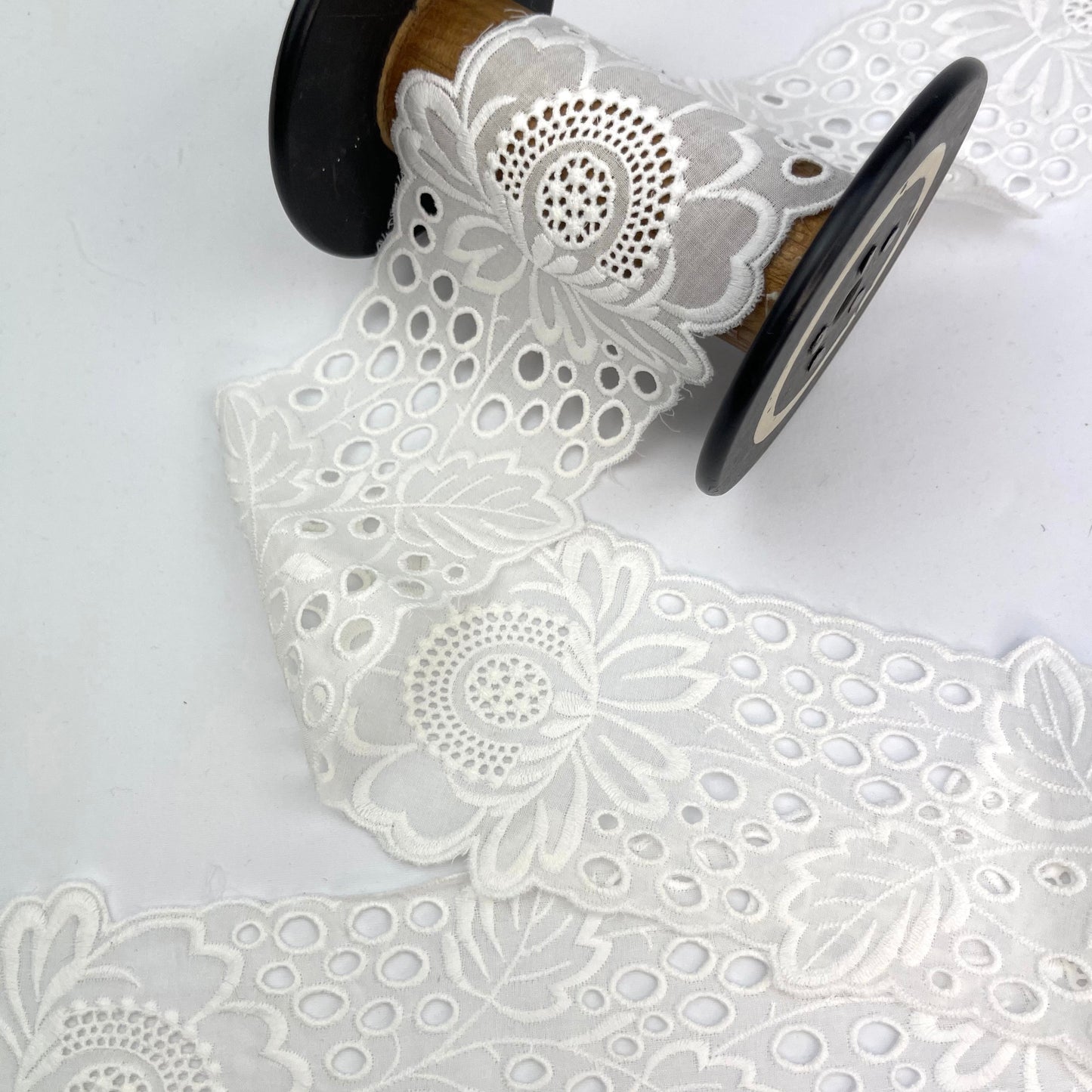 Victoria White 80mm Broderie Trim