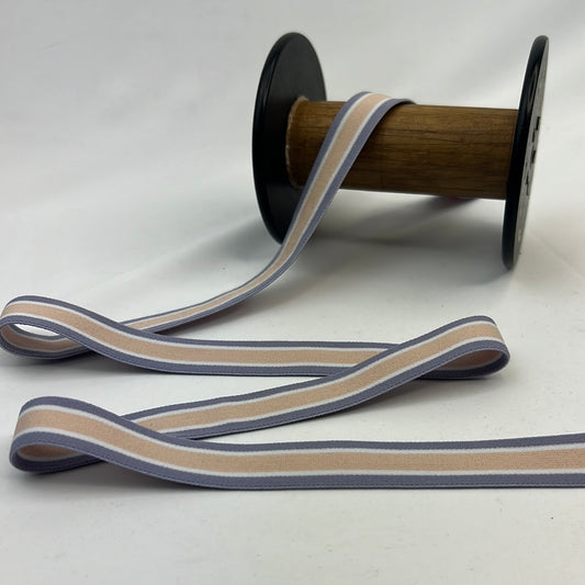 20mm nude grey college stripe soft strapping