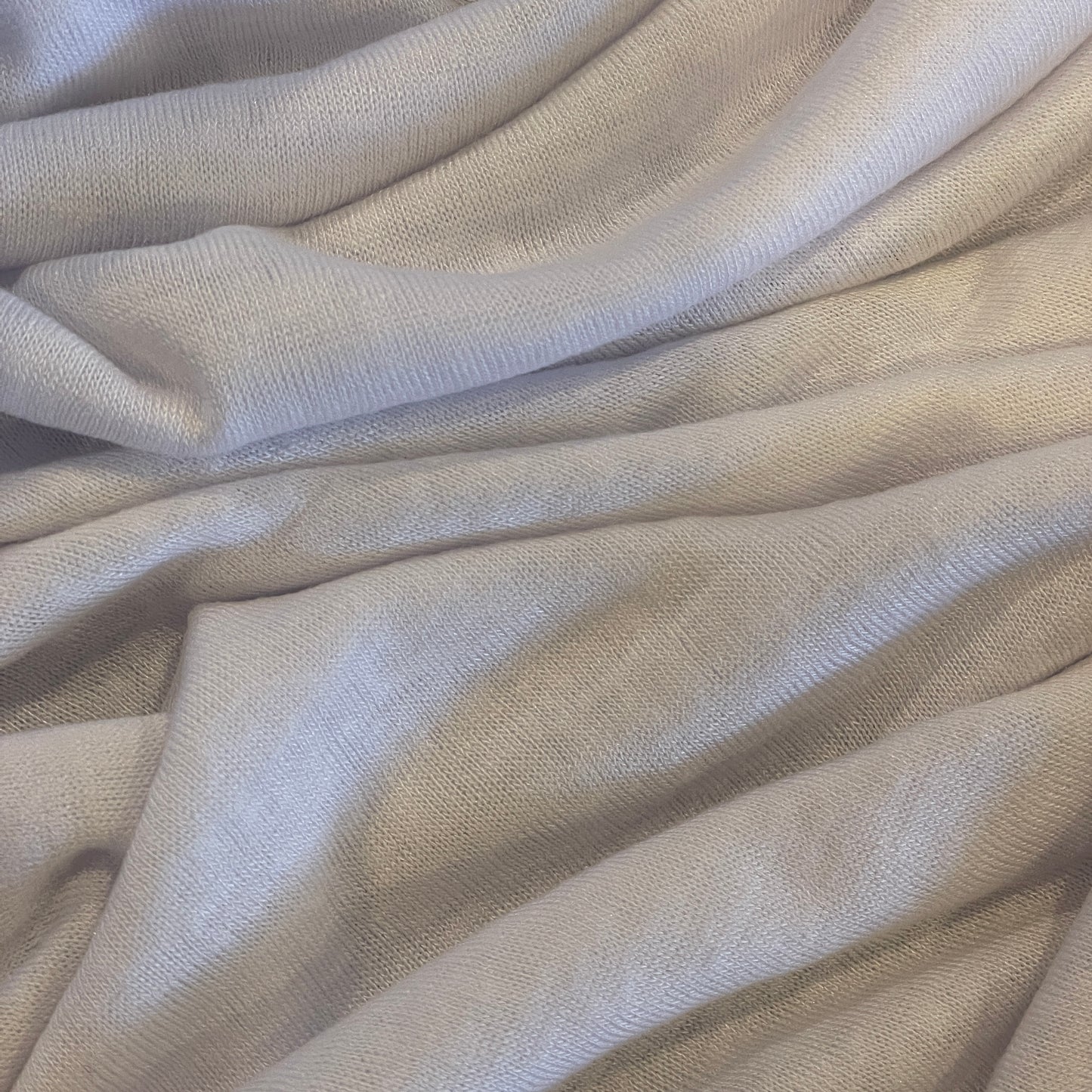 polar white linen cupro knit