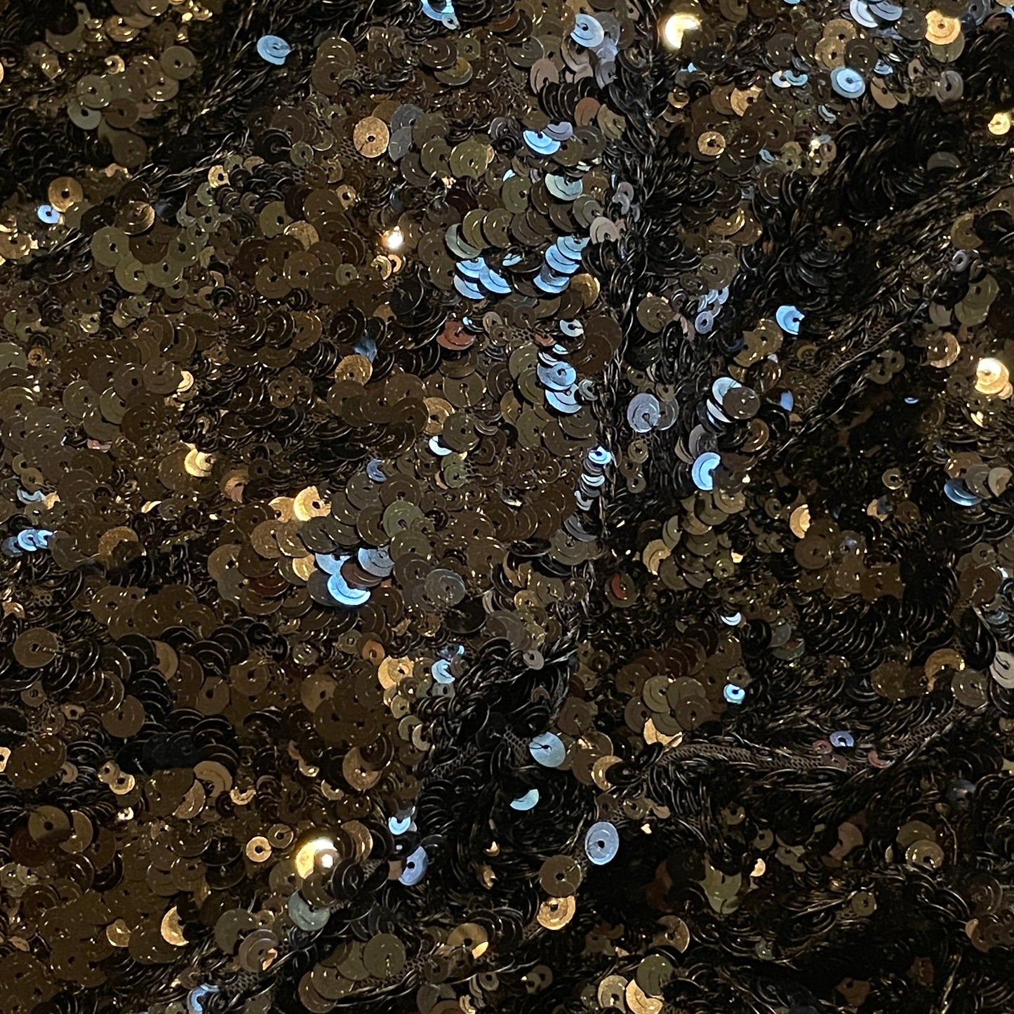 Vampire black sequin mesh
