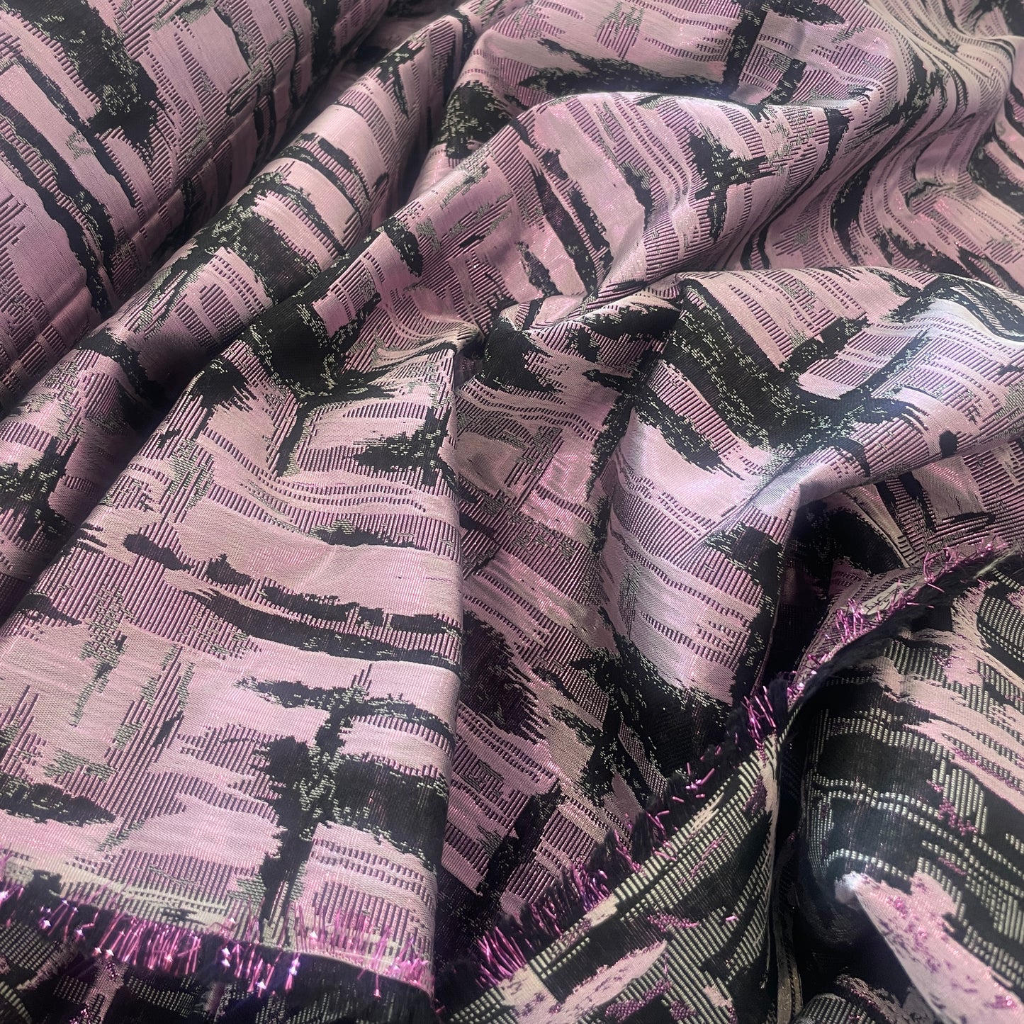 Amethyst blocks lurex brocade