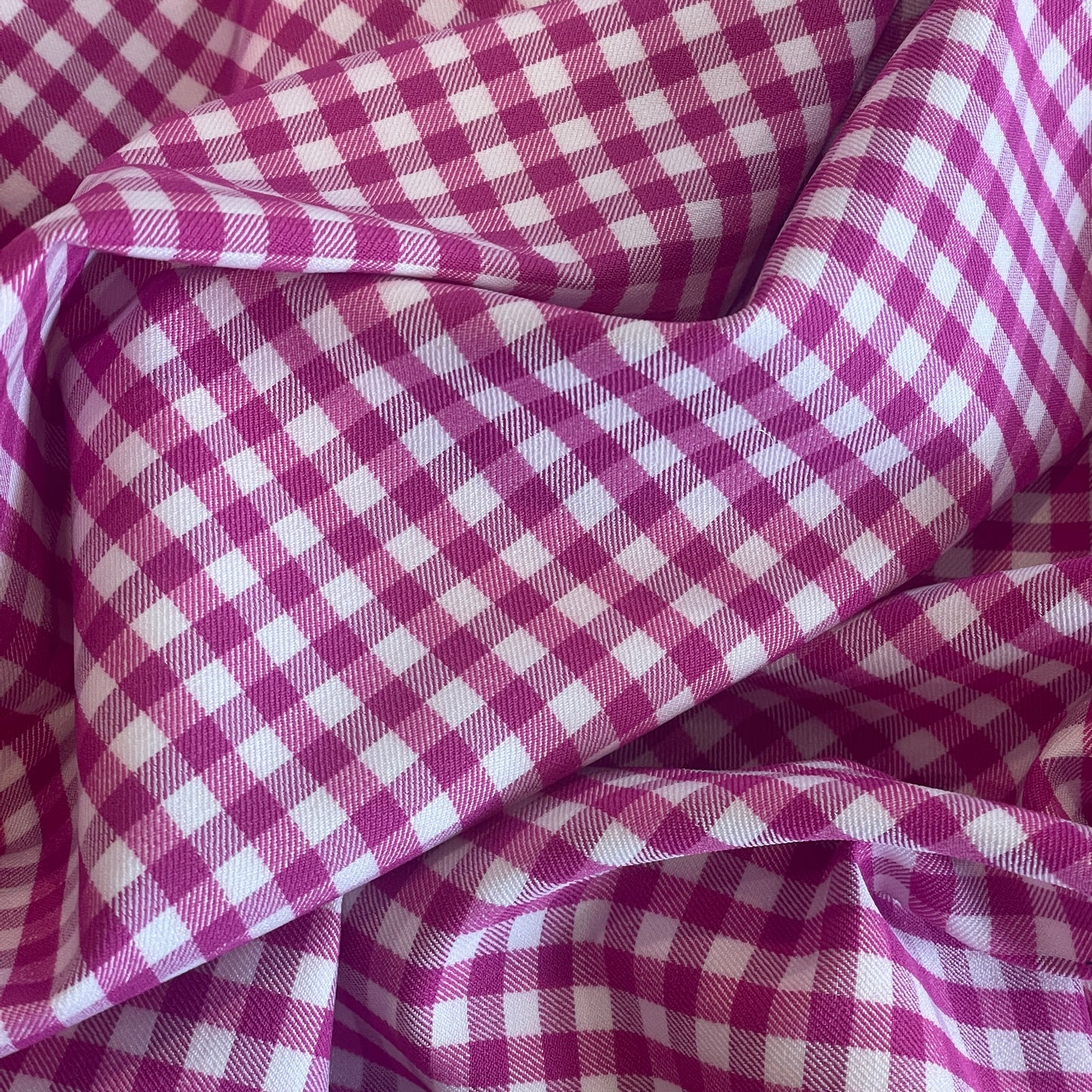 Penny pink gingham Bengaline