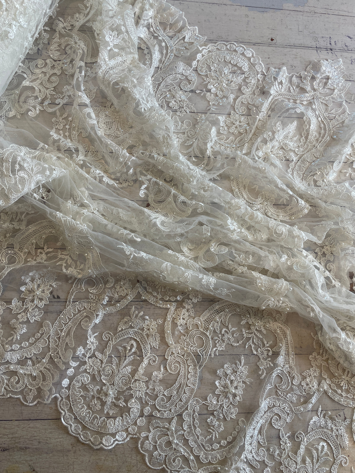 Imogen corded beaded lace